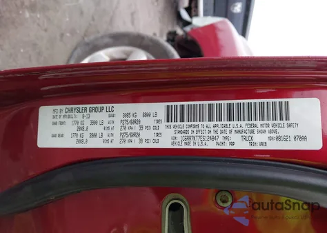 2014 Ram 1500 Express z USA, uszkodzony, nr VIN 1C6RR7KT7ES124847